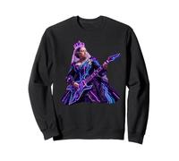 Queen Victoria Playing Guitar England Rocker Retro Vintage Sweatshirt