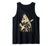 Queen Victoria Playing Guitar England Rocker Retro Vintage Tank Top