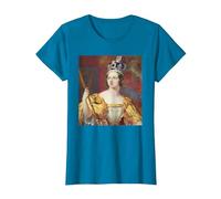 Queen Victoria Portrait T-Shirt, Women, Sapphire Blue, Large
