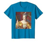 Queen Victoria Portrait T-Shirt, Youth, Sapphire Blue, Medium