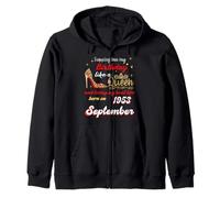 Queen Was Born in September 1953 Stepping into my birthday Zip Hoodie