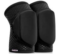 Queen Wear - Sleek Black Grip - Pole Dance Knee Pads - Perfect Woman Protection for Pylon Ballet Modern Dance and Indoor Sports (S)