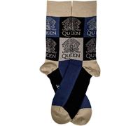 Queen Women's Classic Crest Blocks Ankle Socks in Navy Queen Navy One Size