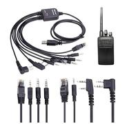 Queen.Y 8 in 1 USB Programming Cable Cord for Motorola TYT Baofeng Kenwood Radio Kenwood Yaesu Vertex TYT Quansheng Puxing Linton Wouxun Weierwei Radios