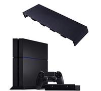 Queen.Y Replacement Case Compatible with PS4 Console, Front Plate Hard Drive Replacement Protective Cover (Black)