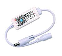 Queen.Y WiFi Smart RGB Led Strip Light Controller, Single Color LED WiFi Controller 12-24V 96W LED Strip Light Remote Controller Support Voice Control Dimmable Timing Function