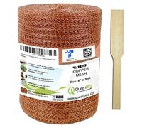 QueenBird Copper Mesh with Packing Tool - 5" X 30 Feet (12.7 cm X 9.14 mt) - Blocker for Hole - DIY Hole Filler, Copper Fill Fabric, Ideal for Distilling, Pure 100% Copper Roll