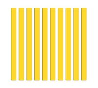 Queenbox 10 Pcs 1.96x7.87 inch Striped Mirror Wall Stickers, Self Adhesive Long Acrylic Wall Tile Decal Removable Mirror Strips for Home Art Wall Decor, Gold