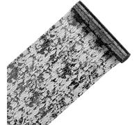 Queenbox 11x118.11 inch Metallic Glitter Table Runner, Sequin Glitter Foil Metallic Thin Mesh Runner Roll Decorative Table Cloth for Birthday Party Wedding Christmas Event Decoration, Black