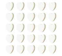Queenbox 200 Pcs 9mm Heart Shape Shell Beads, Natural Mother of Pearl Bead White Heart Loose Spacer Bead Decorative Shell Beads for DIY Crafts Jewelry Making
