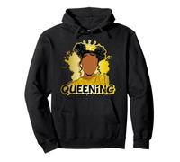 Queening black queen melanin sista African American woman Pullover Hoodie