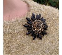 QueenMee Accessories Black Brooch Large Brooch