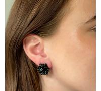 QueenMee Accessories Black Clip On Earrings Vintage