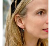 QueenMee Accessories Black Earrings Small Drop Earrings