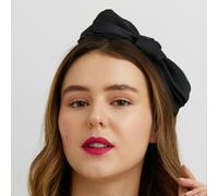 QueenMee Accessories Black Fascinator Bow Headband