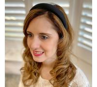 QueenMee Accessories Black Headband Black Hair Band Satin