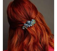 QueenMee Accessories Blue Crystal Hair Clip