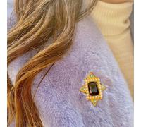 QueenMee Accessories Blue Vintage Brooch