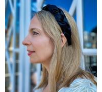 QueenMee Accessories Braided Headband Black