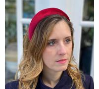 QueenMee Accessories Burgundy Headband Dark Red Velvet Headband