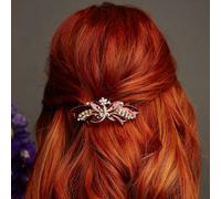 QueenMee Accessories Butterfly Hair Clip with Enamel - Red