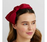 QueenMee Accessories Fascinator Bow Headband - Red
