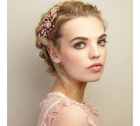 QueenMee Accessories Flower Hair Clip in Enamel - Red