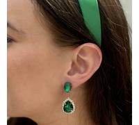 QueenMee Accessories Green Earrings Drop Earrings