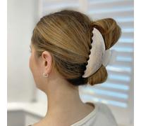 QueenMee Accessories Large Hair Claw Clip Silver