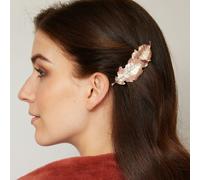 QueenMee Accessories Leaf Hair Barrette - Rose Gold