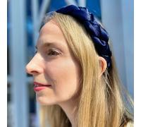 QueenMee Accessories Navy Blue Headband Braided