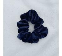 QueenMee Accessories Navy Scrunchie in Velvet