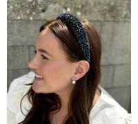 QueenMee Accessories Navy Sparkly Hair Band Beaded
