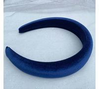 QueenMee Accessories Navy Velvet Headband