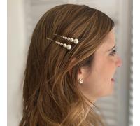 QueenMee Accessories Pearl Hair Slides Small Set of 2