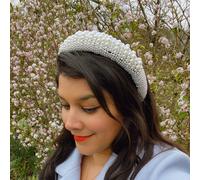 QueenMee Accessories Pearl Padded Headband - Featured on This Morning