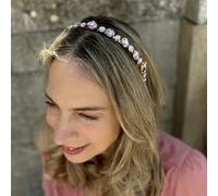 QueenMee Accessories Pink Crystal Hair Band