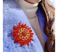 QueenMee Accessories Red Brooch Large Brooch