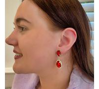 QueenMee Accessories Red Earrings Drop Earrings