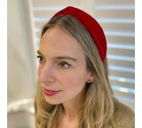 QueenMee Accessories Red Headband Velvet Headband Knot Hair Band