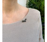 QueenMee Accessories Sausage Dog Brooch Dachshund Brooch