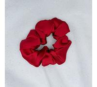 QueenMee Accessories Silk Scrunchie in Dark Red Mulberry Silk