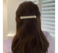 QueenMee Accessories Silver Hair Barrette Large Hair Clip Twist