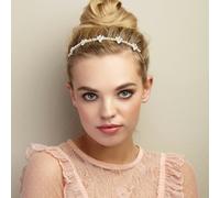 QueenMee Accessories Silver Pearl Headband
