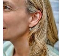 QueenMee Accessories Small Drop Earrings Crystal in Gold