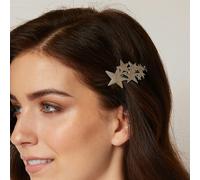 QueenMee Accessories Star Hair Clip in Silver or Gold Star Barrette - Silver