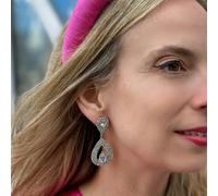 QueenMee Accessories Statement Earrings Crystal Earrings Teardrop