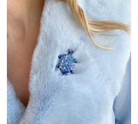 QueenMee Accessories Turtle Brooch Blue Brooch