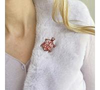 QueenMee Accessories Turtle Brooch Pink Brooch
