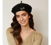 QueenMee Accessories Vintage Hat with Dragonfly Brooch